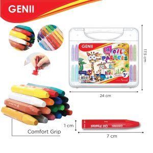 GENII Oil Pastel 36 color (Hardcase)  (#0007)